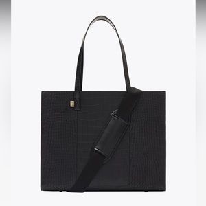BEIS Large Work Tote in Black Croc. In amazing condition!